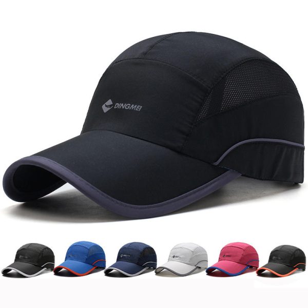 Kopen Two Tone Mesh Quick Dry Running Cap with Adjustable Fit