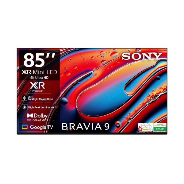 Sony BRAVIA 9 Series 215 cm (85 inches) 4K Ultra HD AI Smart Mini LED Google TV K-85XR90 (Black)-3 Years Warranty for Limited Period