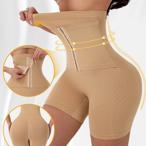 Kopen High Waisted Seamless Silk Shapewear Panties with Tummy Control