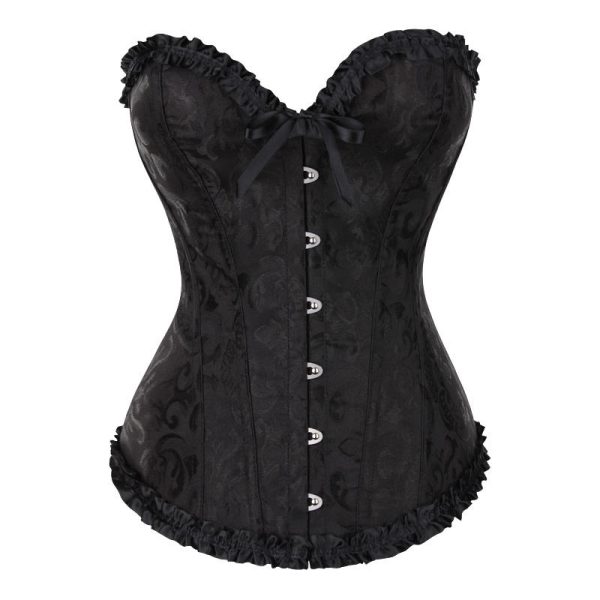 Alternative view of Kopen Lace-Up Victorian Corset Top with Waist Training and Bust Lift