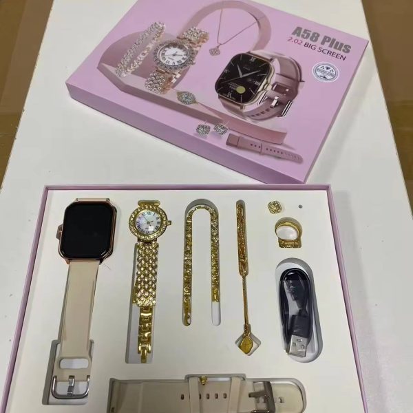Alternative view of A58 Plus Women’s Smart Watch Set with Touch Screen & Jewelry | Kopen
