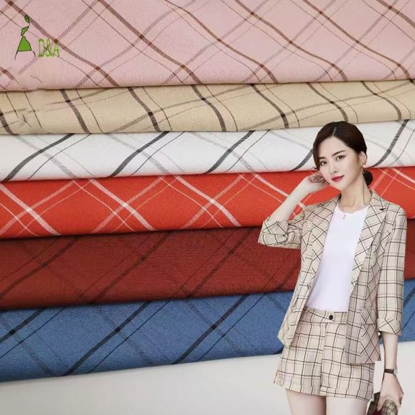 Kopen 180GSM Polyester Yarn-Dyed Tartan Fabric for Blouses & Dresses