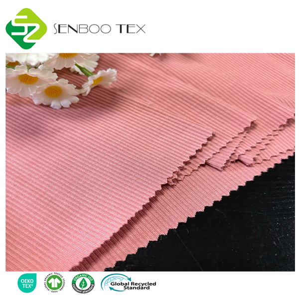Alternative view of Kopen Organic Bamboo Stretch Ribbed Fabric with Breathable Eco Comfort