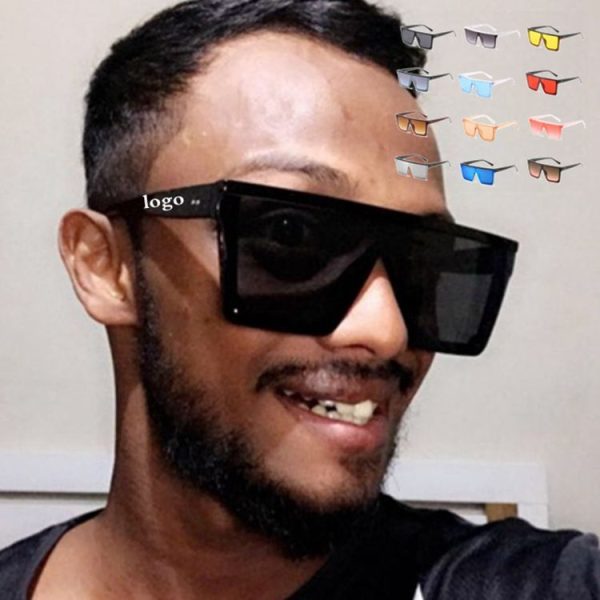 Alternative view of Custom Logo Big Frame Sports Sunglasses – UV400 Protection | Kopen