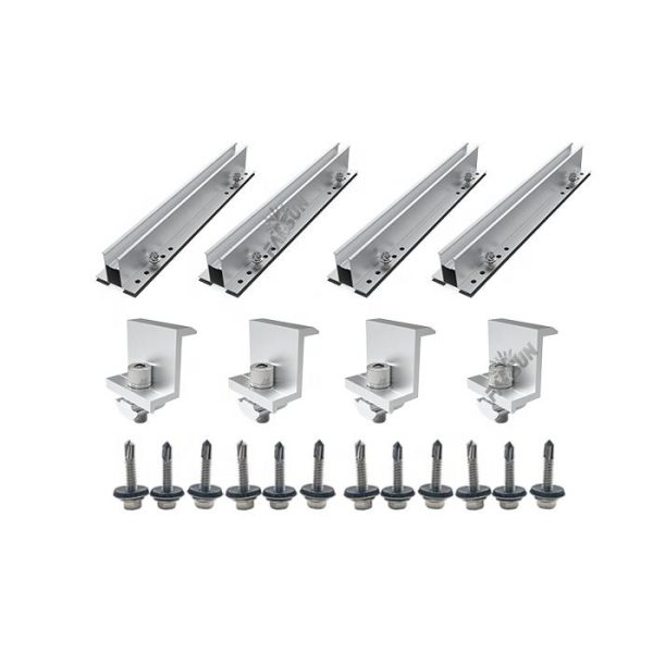 Kopen Aluminum Solar Mounting Mini Rail Kit with 25-Year Lifespan