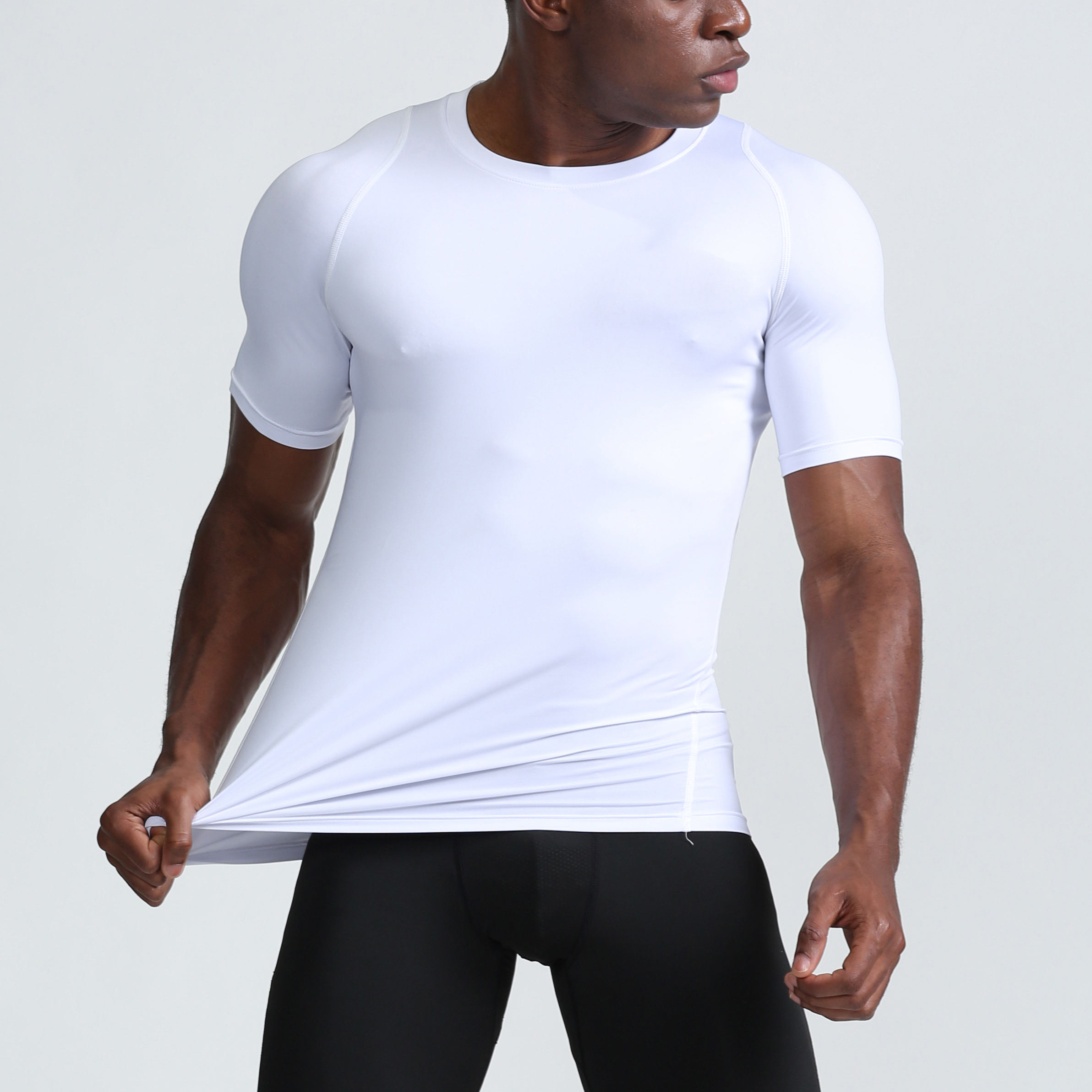 Kopen Men's Custom Workout Gym Top – Short Sleeve & Breathable - Image 3