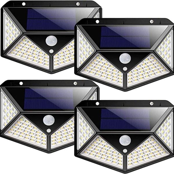 Kopen 40-LED Solar Wall Light with PIR Motion Sensor & IP65 Waterproof Design