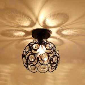 Kopen Modern Crystal LED Ceiling Light with IP65 Rating for Bathroom & Hallway