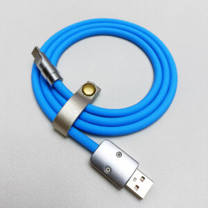 Kopen Zinc Alloy Silicone USB-A to Type-C Fast Charging Cable with 66W Power Output