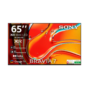 Sony 164 cm (65 inches) BRAVIA 7 4K Ultra HD AI Smart Mini LED Google TV K-65XR70 (Black)-3 Years Warranty for Limited Period