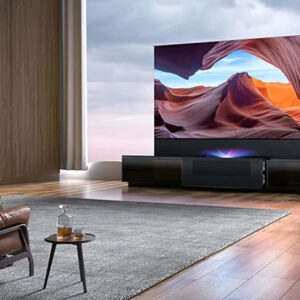 Tono Floor Rising Projector Screen and Motorized drawer cabinet