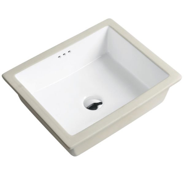 Alternative view of Kopen American Classic Ceramic Undermount Bathroom Sink with Easy-Clean Design