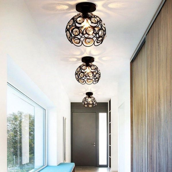 Alternative view of Kopen Modern Crystal LED Ceiling Light with IP65 Rating for Bathroom & Hallway