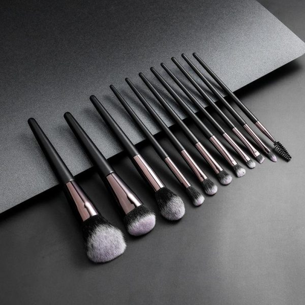 Alternative view of Kopen Black Luxury 11-Piece Makeup Brush Set with Custom Logo Case