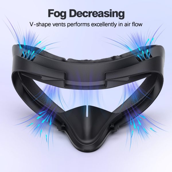 Alternative view of Kopen PU Leather VR Face Mask for Oculus Quest 2 with Sweat Protection
