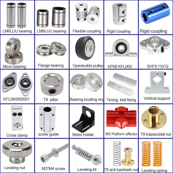 Alternative view of Kopen High-Quality 3D Printer Spare Parts Kit – Mini DIY Accessories