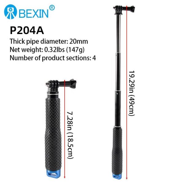 Alternative view of Kopen Aluminum Extendable Selfie Stick Monopod with Adjustable Grip