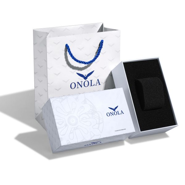 Kopen ONOLA Luxury Watch Storage Gift Box with Embossed and Stamped Design