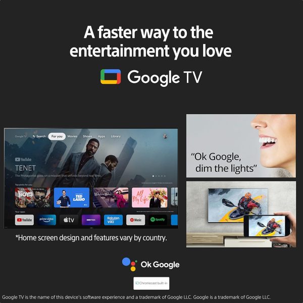 Alternative view of Sony BRAVIA 80 cm (32 inches) HD Ready Smart LED Google TV KD-32W835 (Black)-2 Years Warranty for Limited Period