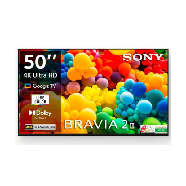 Sony 126 cm (50 inches) BRAVIA 2M2 Series 4K Ultra HD Smart LED Google TV K-50S22M2-3 Years Warranty for Limited Period