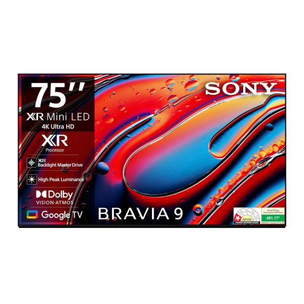Sony BRAVIA 9 Series 189 cm (75 inches) 4K Ultra HD AI Smart Mini LED Google TV K-75XR90 (Black)-3 Years Warranty for Limited Period