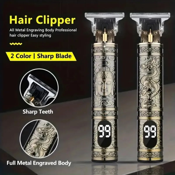 Alternative view of Kopen ABS Cordless Hair Clipper with Stainless Steel T-Blade for Precision Trimming